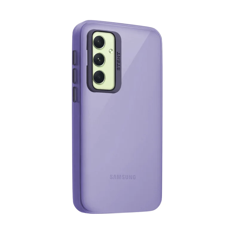 Capa Apokin para Samsung Galaxy A54 Silicone Mate com Suporte Lilás - Imagem 5