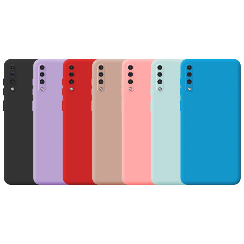 Capa Apokin Silicone Macio com Proteção de Câmara 3D para Samsung Galaxy A50 / A30s Azul - Imagem 1