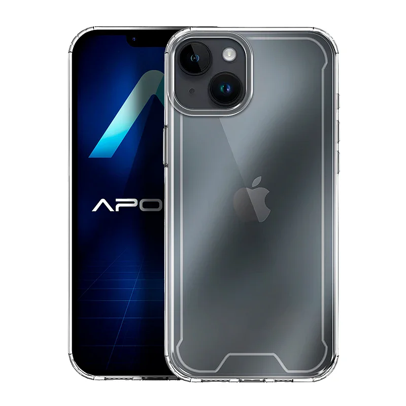 Capa Transparente Anti-choque Apokin para Apple iPhone 14 6,1 polegadas Transparente