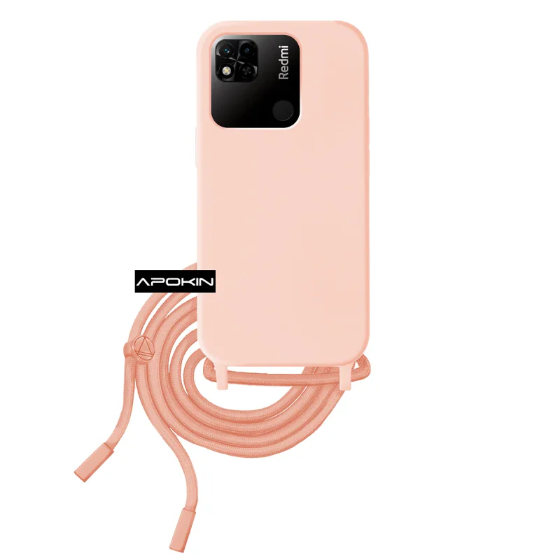 Capa Apokin para Xiaomi Redmi 10C com Cordão Rosa - Imagem 5