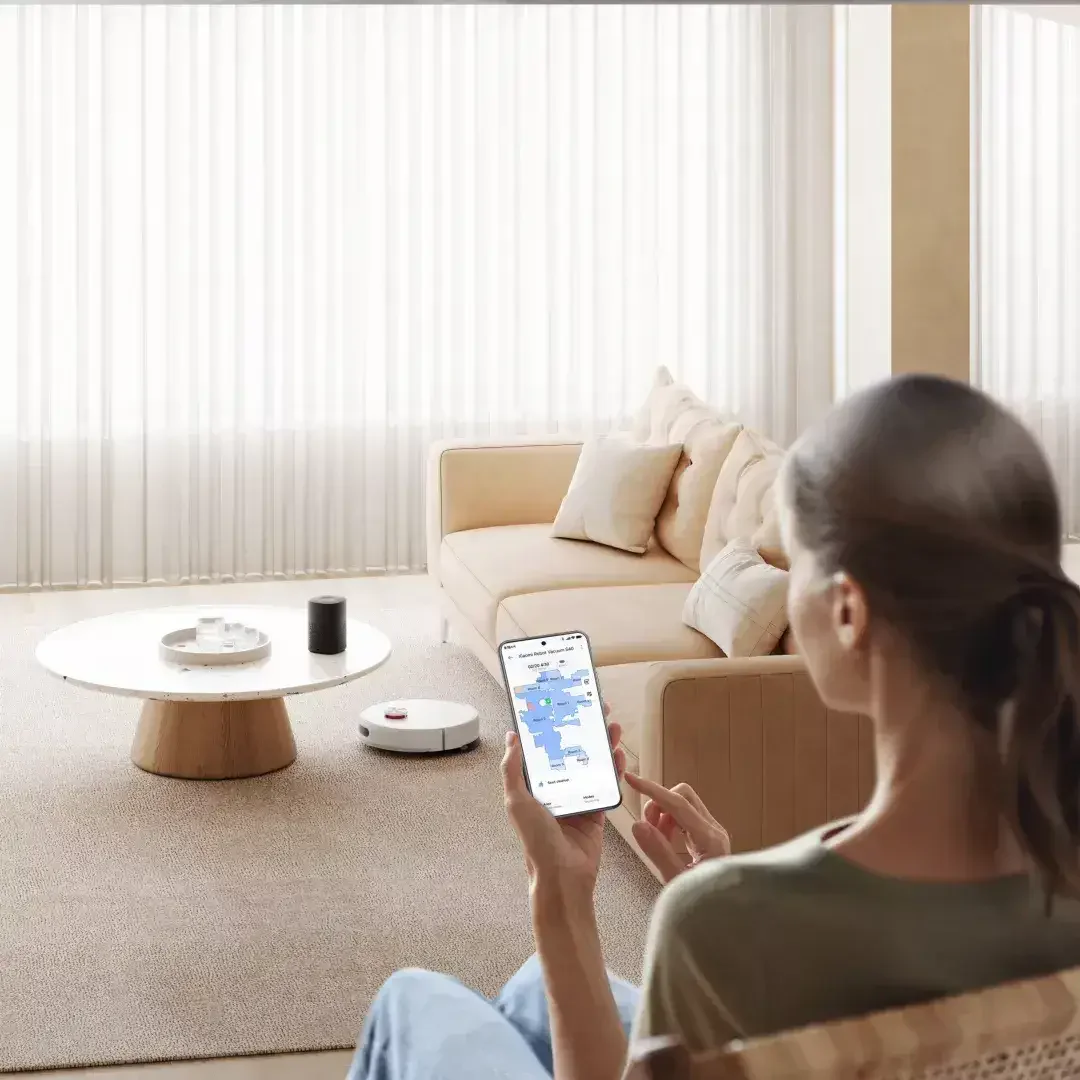 Robô Aspirador Xiaomi Robot Vacuum S40 Lavagem de Chão Controlo por Wi-Fi Branco - Imagem 2
