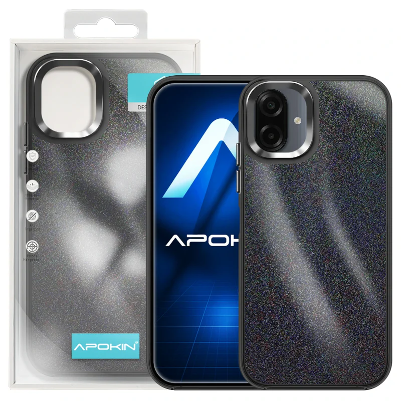 Capa com Purpurina Apokin para Samsung Galaxy A07 Preto - Imagem 6