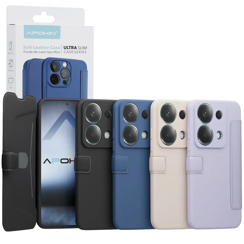 Capa de Silicone Apokin para Xiaomi Redmi Note 13 5G Azul