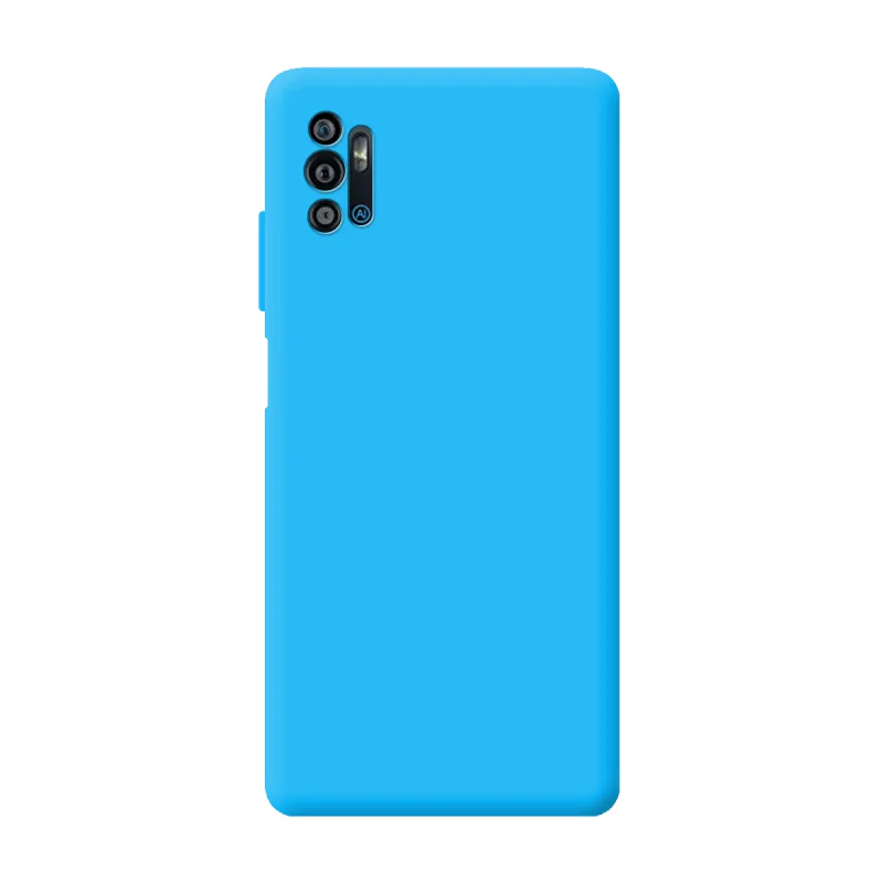 Capa Apokin Silicone Macio com Proteção de Câmara 3D para ZTE Blade A71 Preto - Imagem 5