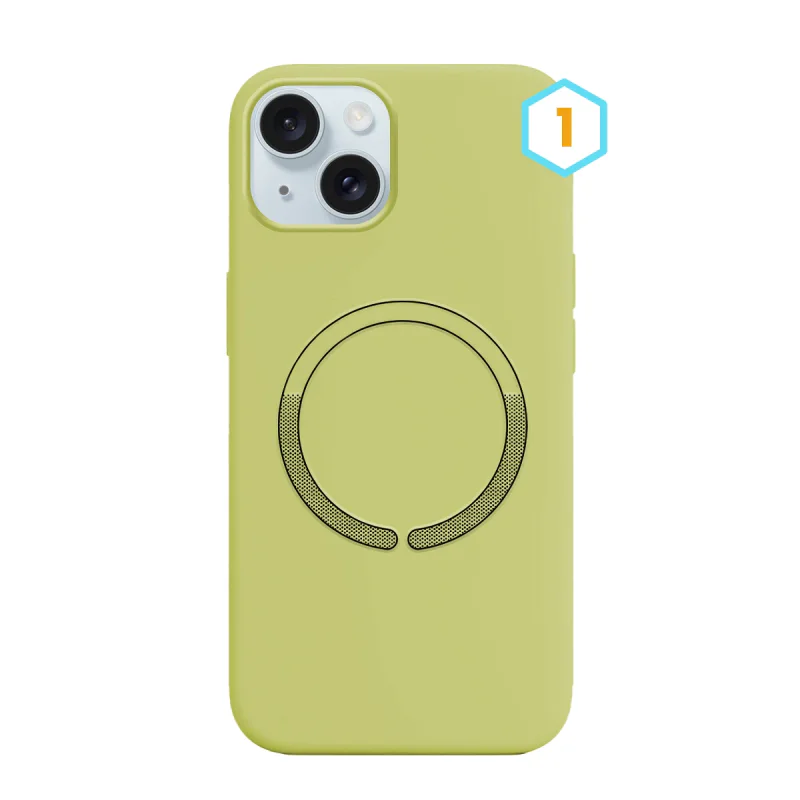Capa Apokin para iPhone 15 Silicone Líquido com MagSafe 25 - Imagem 2