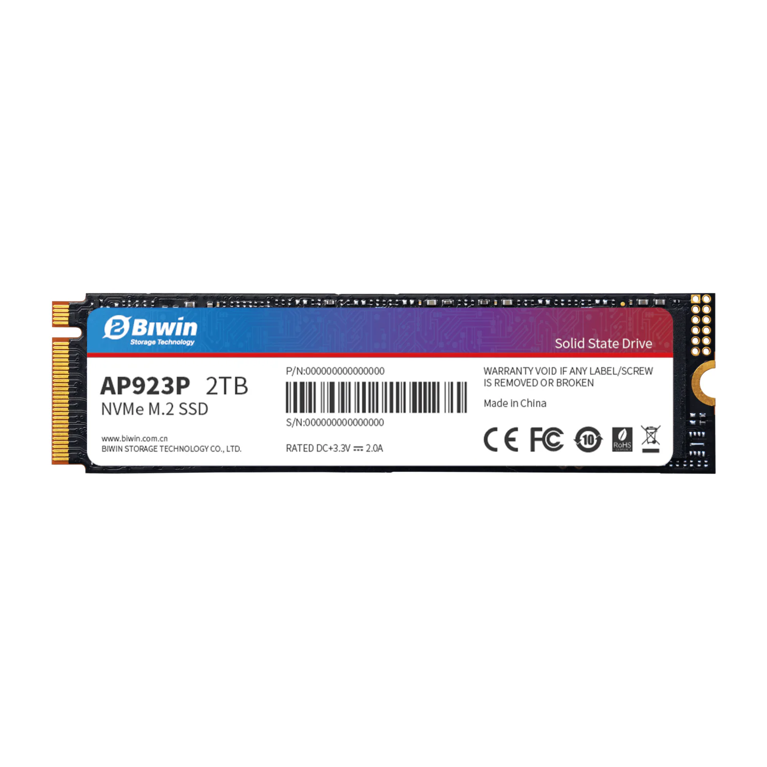 SSD BIWIN AP923P 512GB NVMe M.2 2280 PCIe 4.0 - Imagem 2