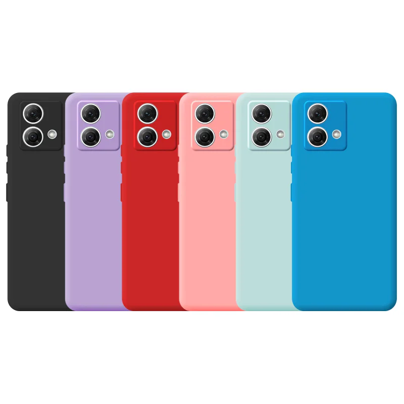 Capa Apokin para Motorola Moto G84 5G Silicone Macio Azul turquesa