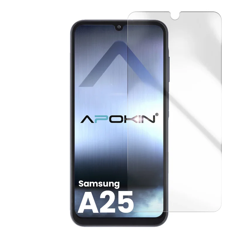 Protetor de Ecrã Apokin em Vidro Temperado para Samsung Galaxy A25 Transparente - Imagem 5