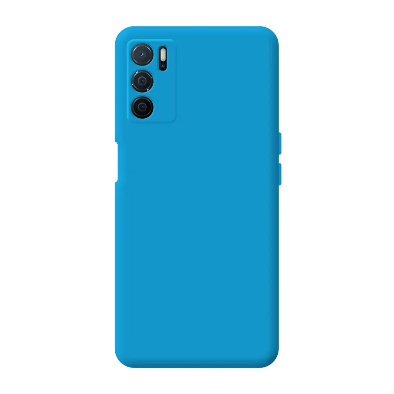 Capa de Silicone Macio Apokin para Oppo A16/A16S/A53S 5G Azul turquesa - Imagem 6