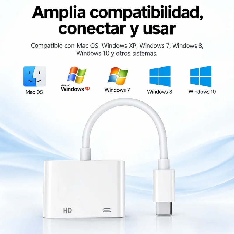 Adaptador Apokin J04 USB-C para HDMI 4K e USB-C PD 100 W Cinzento - Imagem 3