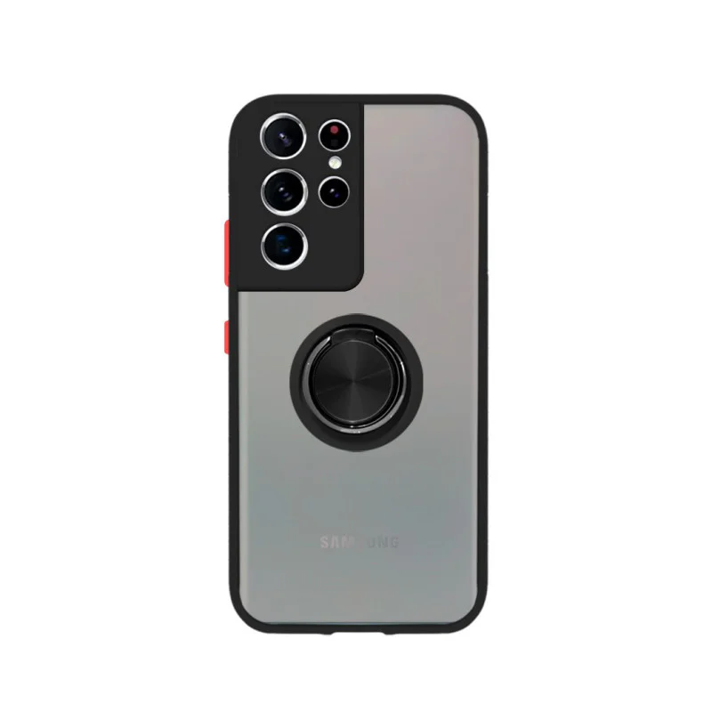 Capa de Gel Apokin para Samsung Galaxy S21 Ultra com Íman e Suporte Fumê Preto - Imagem 3