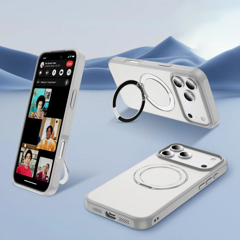 Capa Apokin para Samsung Galaxy S26 Fosca com Aro MagSafe Branco - Imagem 4