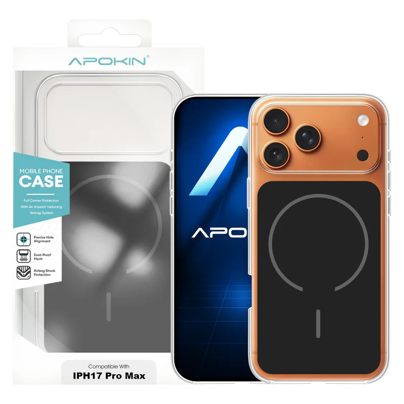 Capa MagSafe Apokin Magca para iPhone 17 Pro Max Várias Cores Branco - Imagem 2