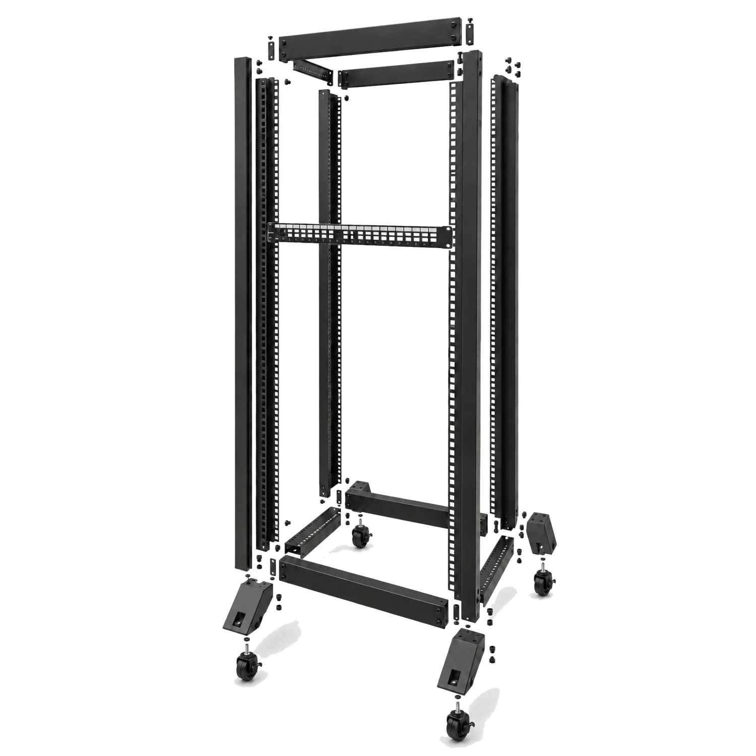 Bastidor Rack Aberto 19" Phasak Open 27U 600 x 800 mm Desmontado - Imagem 3