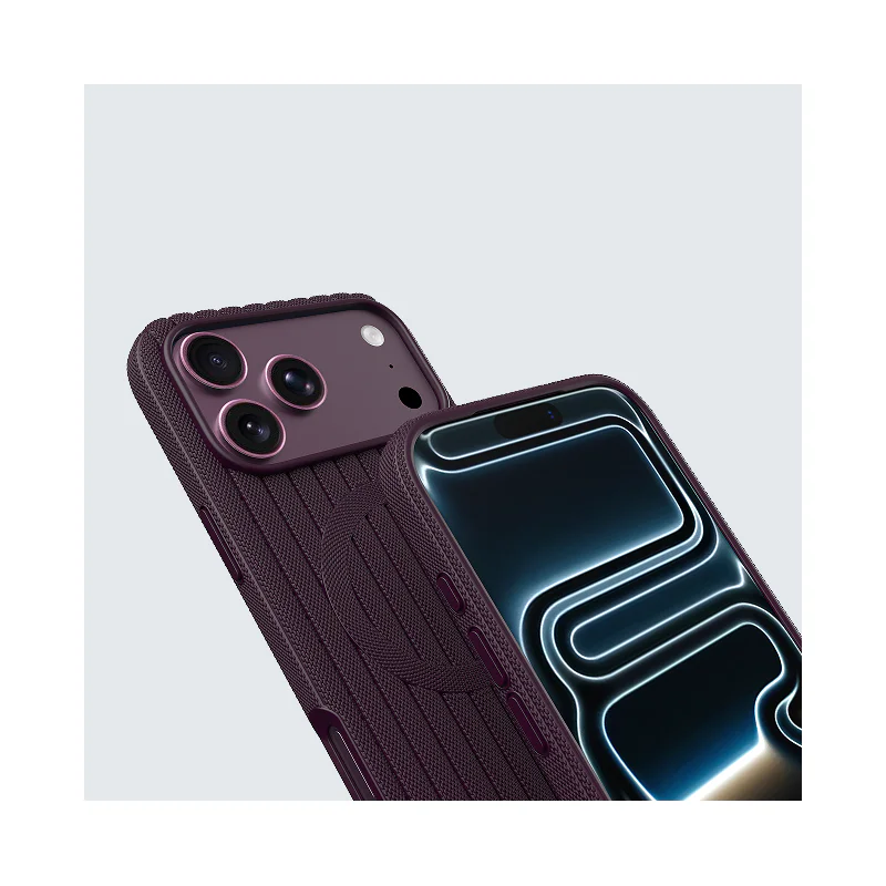 Capa Apokin para Apple iPhone 17 Pro Max e iPhone 18 Pro Max Magnética em Tecido Laranja - Imagem 2