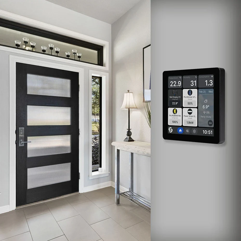 Painel de Controlo Inteligente Shelly Wall Display X1i Ecrã Tátil 4" Wi-Fi 6 Preto - Imagem 6