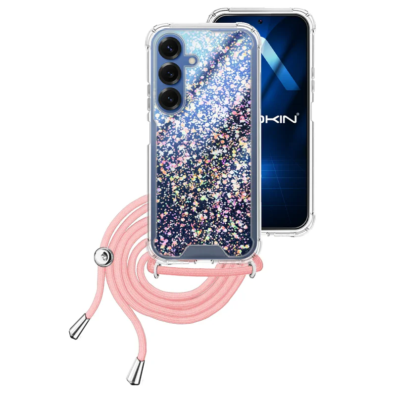 Capa Apokin para Samsung Galaxy S25 Plus Gel Transparente com Cordão Variedade de cores - Imagem 5