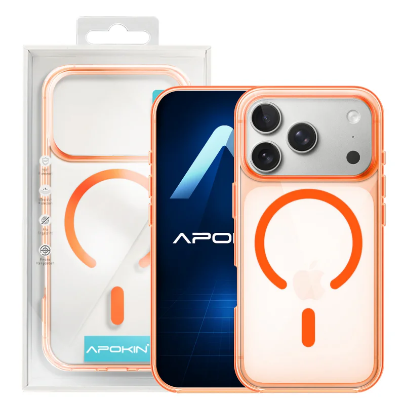Capa Apokin para iPhone 17 Pro / 18 Pro Acrílico com MagSafe Variedade de cores - Imagem 6