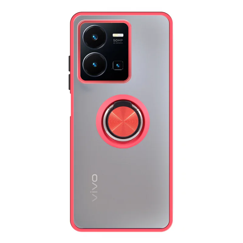 Capa Apokin para Vivo Y22s em Gel Magnética com Suporte Fumê Preto - Imagem 3