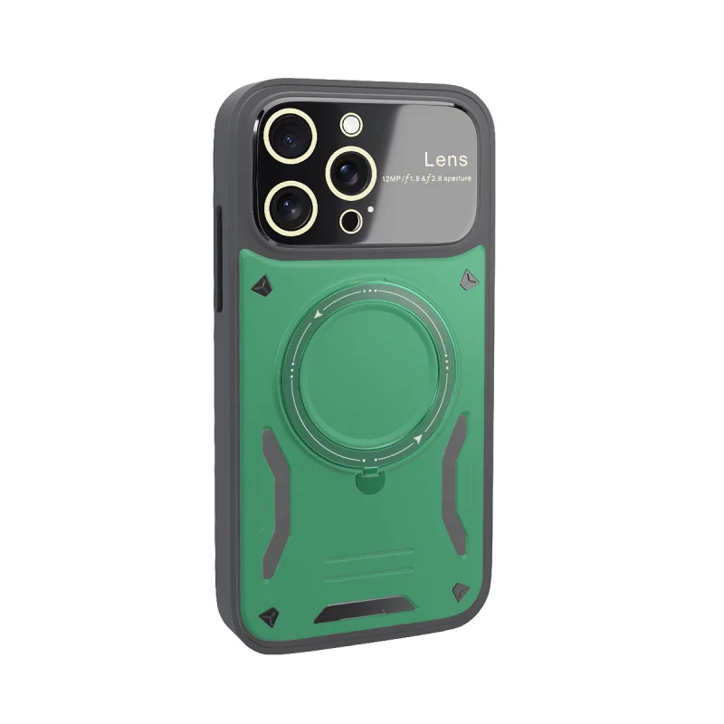 Capa Antichoques Apokin para iPhone 14 Pro Max com Suporte Verde - Imagem 5