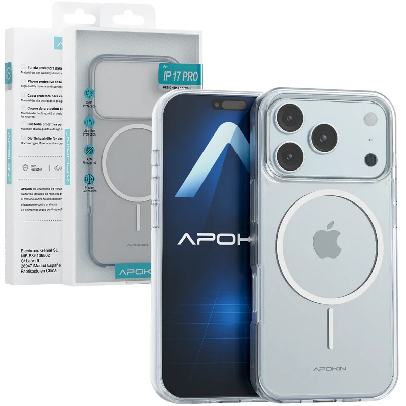 Capa Apokin para iPhone 17 Pro Max Slim em Acrílico com MagSafe Transparente - Imagem 2