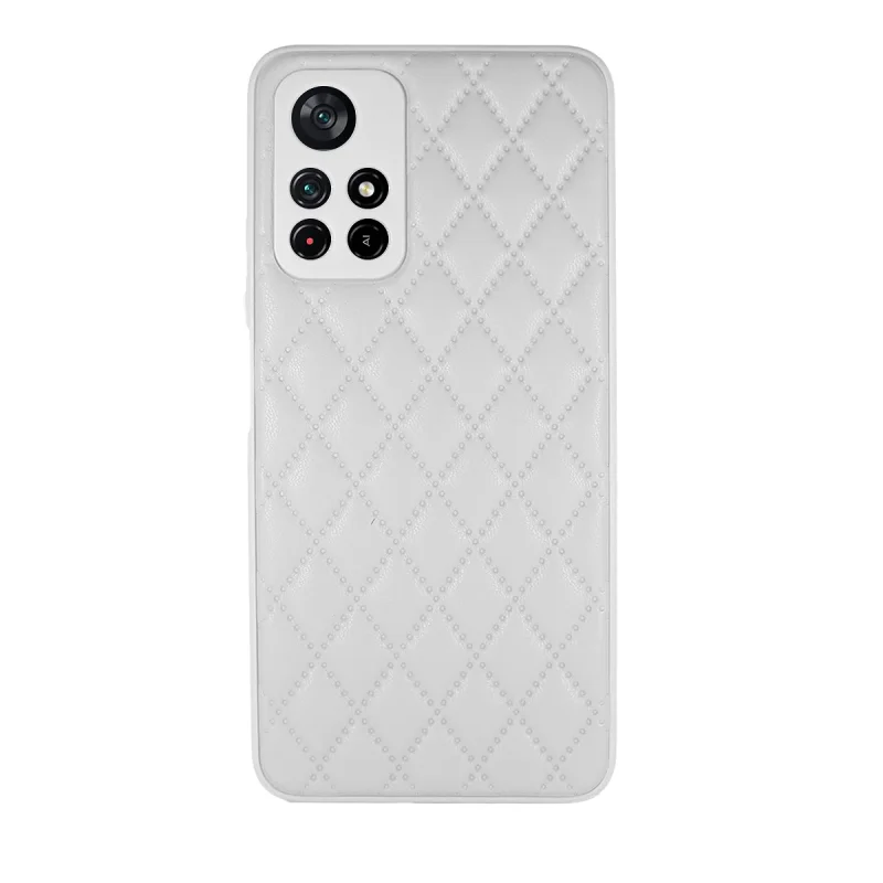 Capa Apokin Chamel para Xiaomi Poco M4 Pro 5G Traseira Fumada e Efeito Pele Rosa - Imagem 3