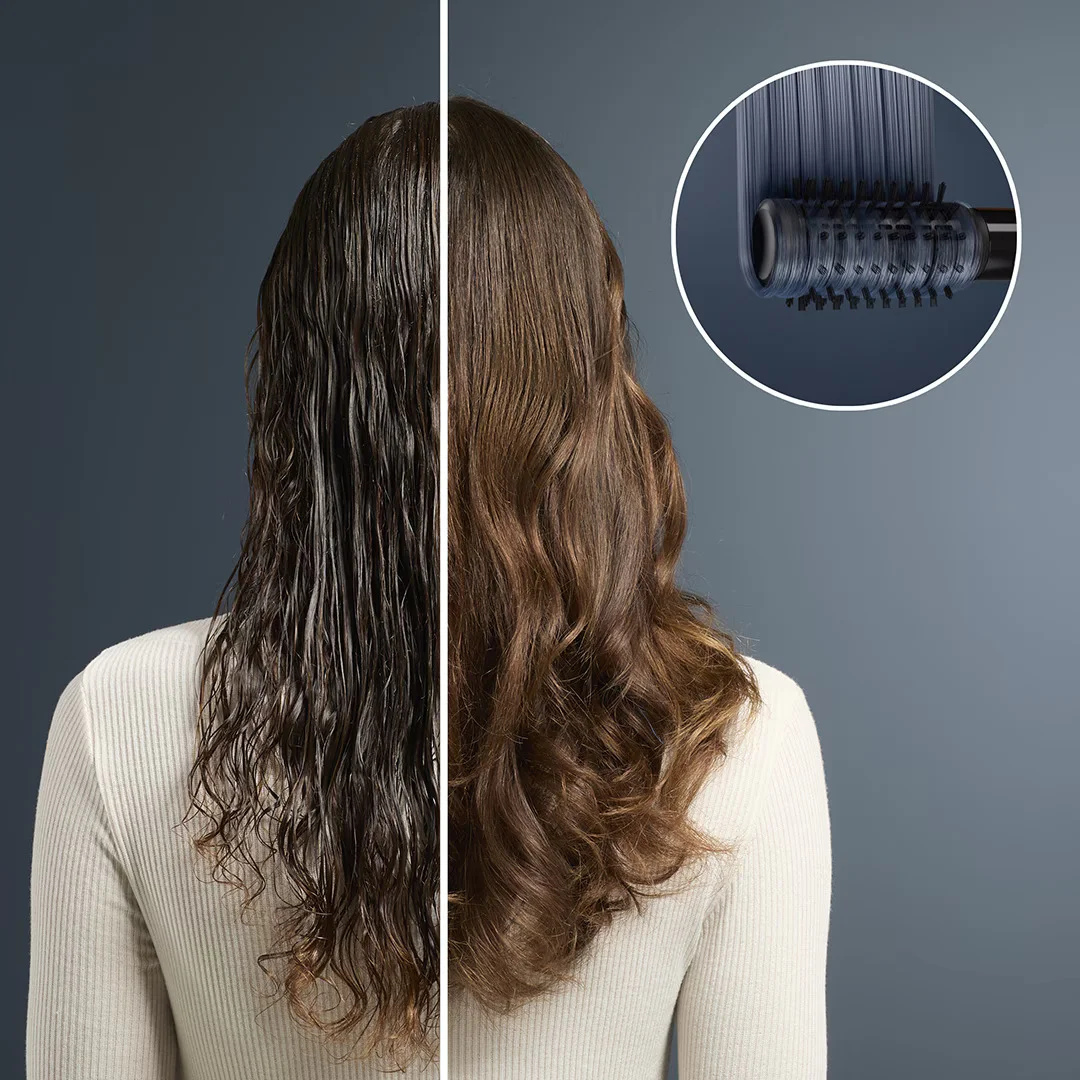 Escova Modeladora de Ar Rowenta Air Shape UB9820E0 Iónica com 4 Acessórios Preto e Cobre - Imagem 8