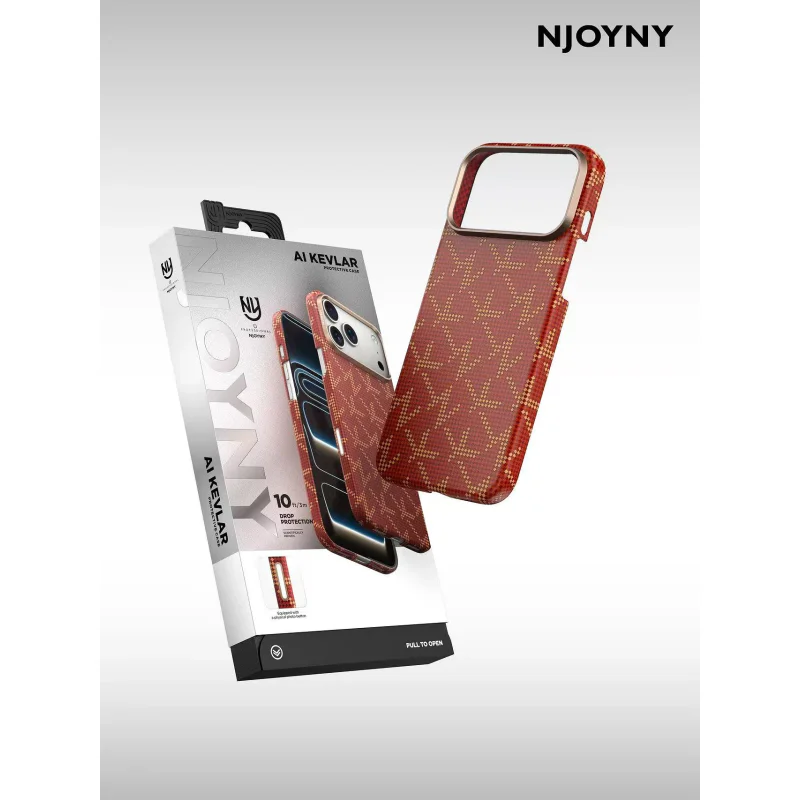 Capa Apokin NJOYNY Kevlar Series iPhone 17 Pro Max e 18 Pro Max Multicolor Modelo 2 - Imagem 4