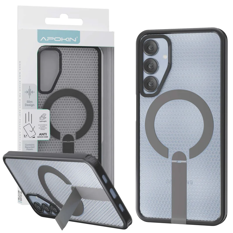 Capa Apokin com Dissipação de Calor MagSafe e Suporte para Samsung Galaxy S25 FE