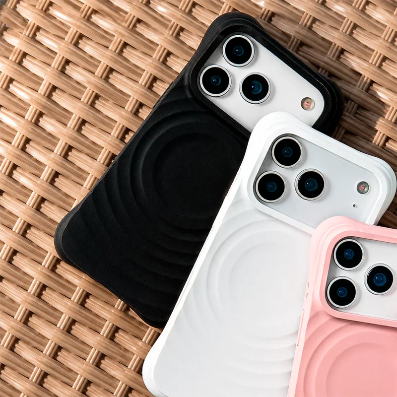 Capa Apokin para iPhone 16 Pro Wave com MagSafe e Cantos Reforçados Branco - Imagem 2