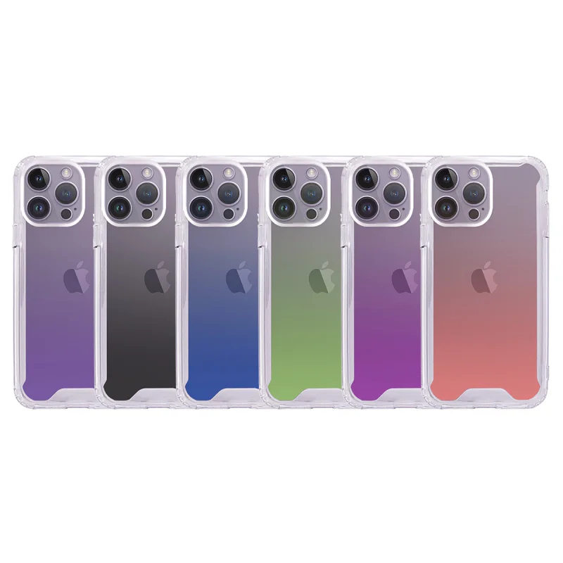Capa Apokin Antichoque para iPhone 14 Pro Max Efeito Degradé Variedade de cores