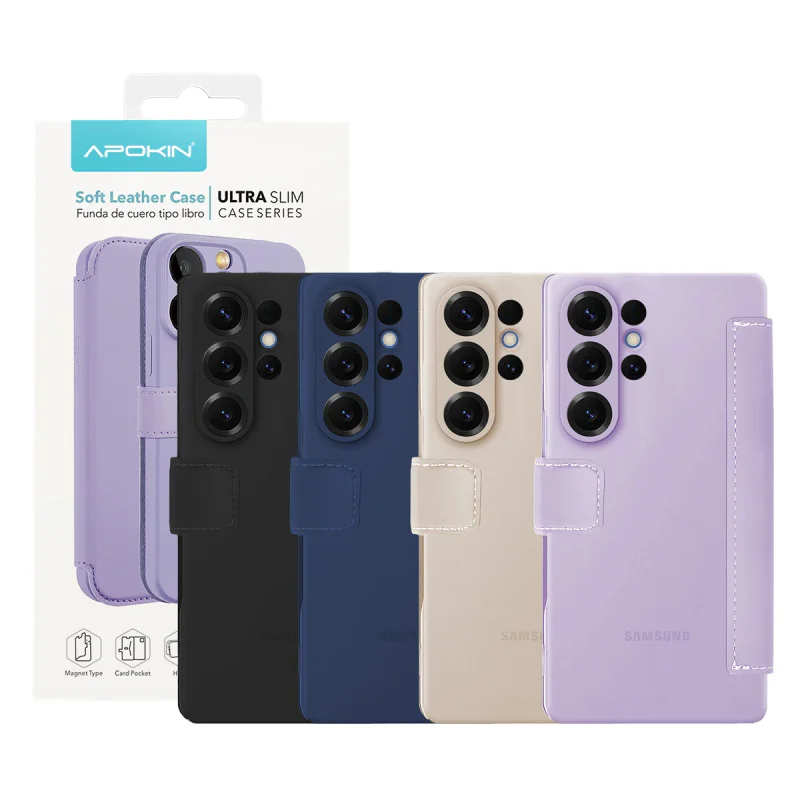 Capa Apokin para Samsung Galaxy S25 Ultra em Silicone Efeito Pele Variedade de cores - Imagem 1
