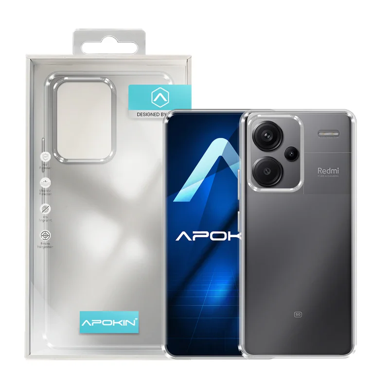 Capa Acrílica Antichoque com Borda Colorida Apokin para Xiaomi Redmi 12 Preto - Imagem 6