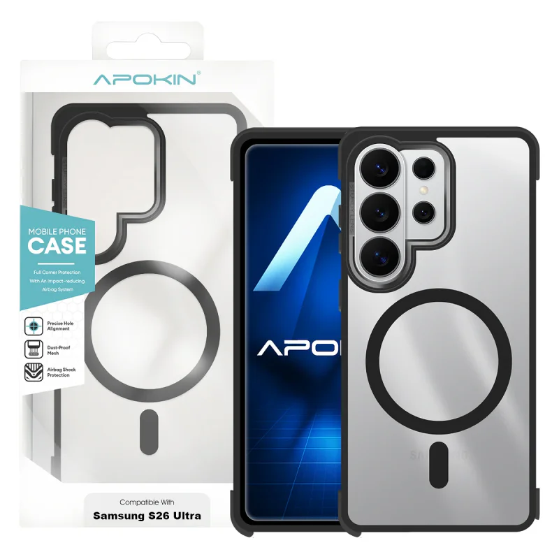Capa Apokin para Samsung Galaxy S26 Ultra em Silicone Premium com MagSafe Variedade de cores - Imagem 2