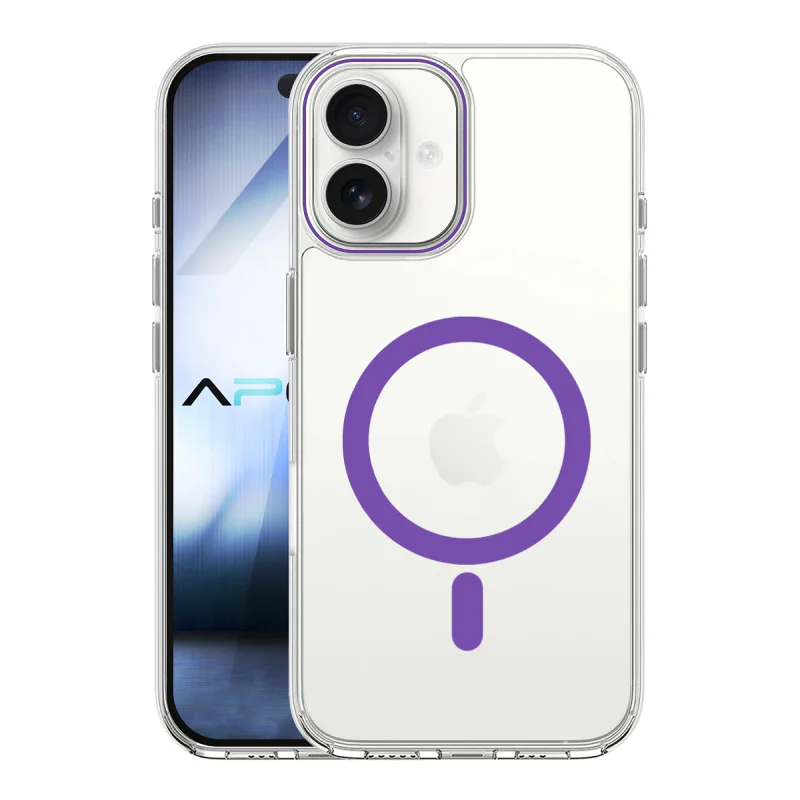 Capa Rígida de Vidro Apokin com MagSafe para iPhone 16 Variedade de cores - Imagem 5