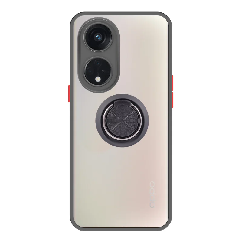 Capa Apokin para Oppo Reno 11 Gel Fumada com Íman e Suporte Preto - Imagem 4