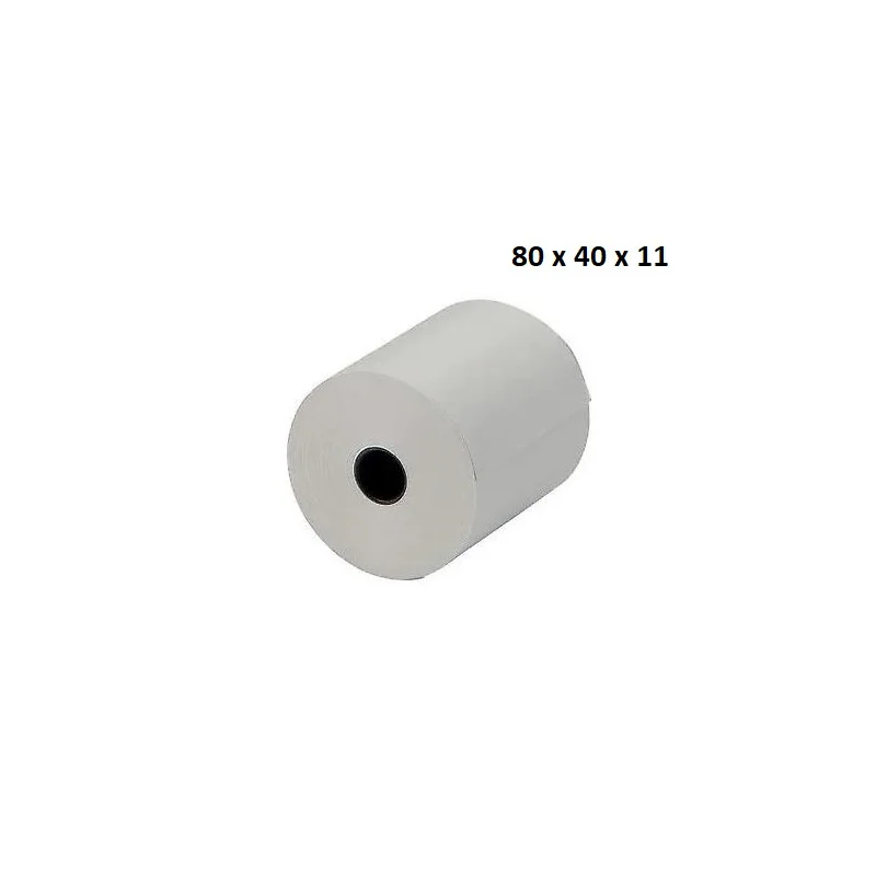 Papel térmico para POS Birch 80x40x11mm - Pack 10 rolos