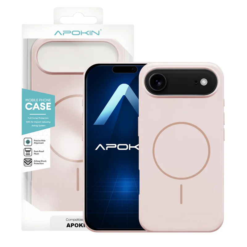 Capa Apokin para iPhone 17 Air Silicone Premium com MagSafe Variedade de cores - Imagem 5