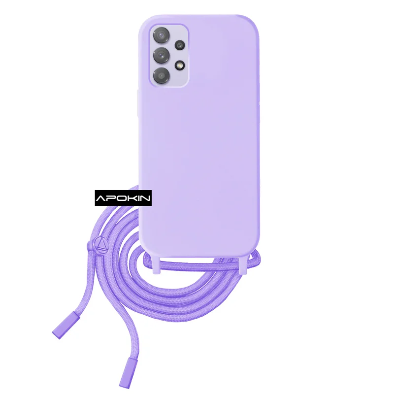 Capa Apokin Macia com Cordão para Samsung Galaxy A32 5G Variedade de cores - Imagem 4