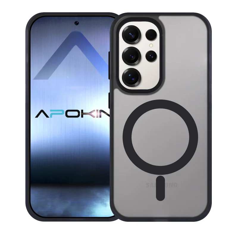 Capa Apokin Smoked Xycolt com MagSafe para Samsung Galaxy S25 Ultra Preto - Imagem 6