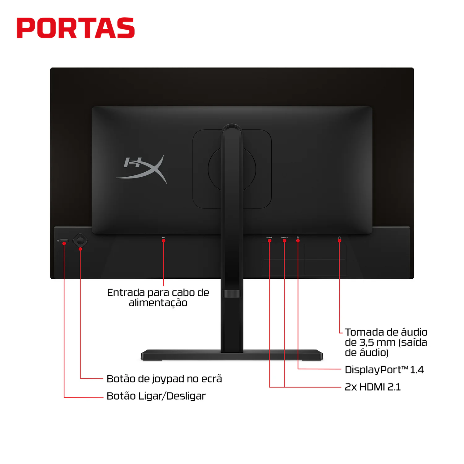 Monitor Gaming HyperX OMEN OLED 27q 27" QHD QD-OLED 240Hz 0,03ms G-SYNC FreeSync Premium - Imagem 9