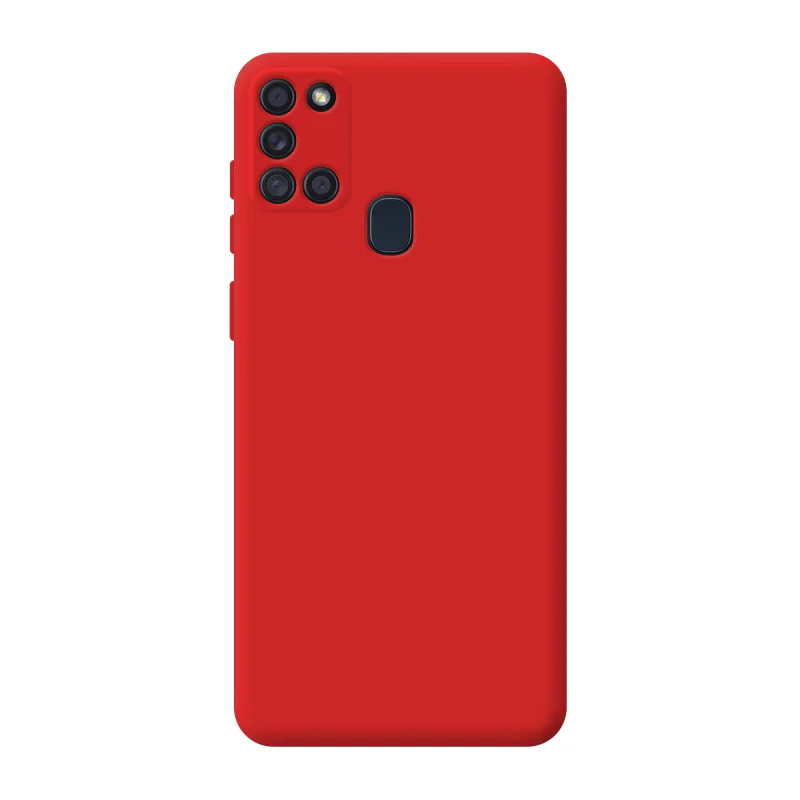 Capa Apokin para Samsung Galaxy A21s em Silicone Suave com Proteção de Câmara 3D Azul Turquesa - Imagem 5