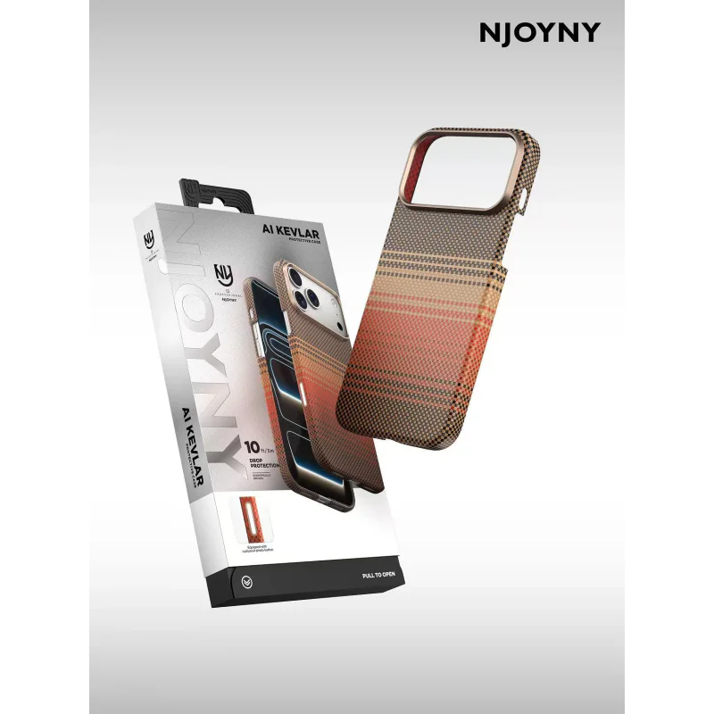 Capa Apokin NJOYNY Kevlar Series iPhone 17 Pro Max e 18 Pro Max Multicolor Modelo 2 - Imagem 2