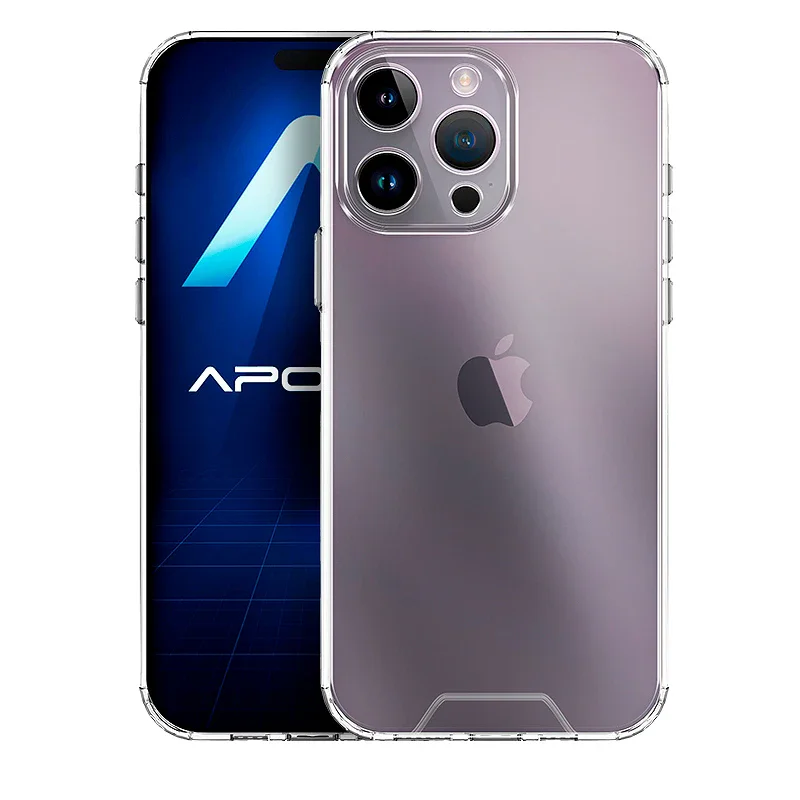 Capa Acrílica Rígida Apokin Space para iPhone 14 Pro Max Transparente - Imagem 1