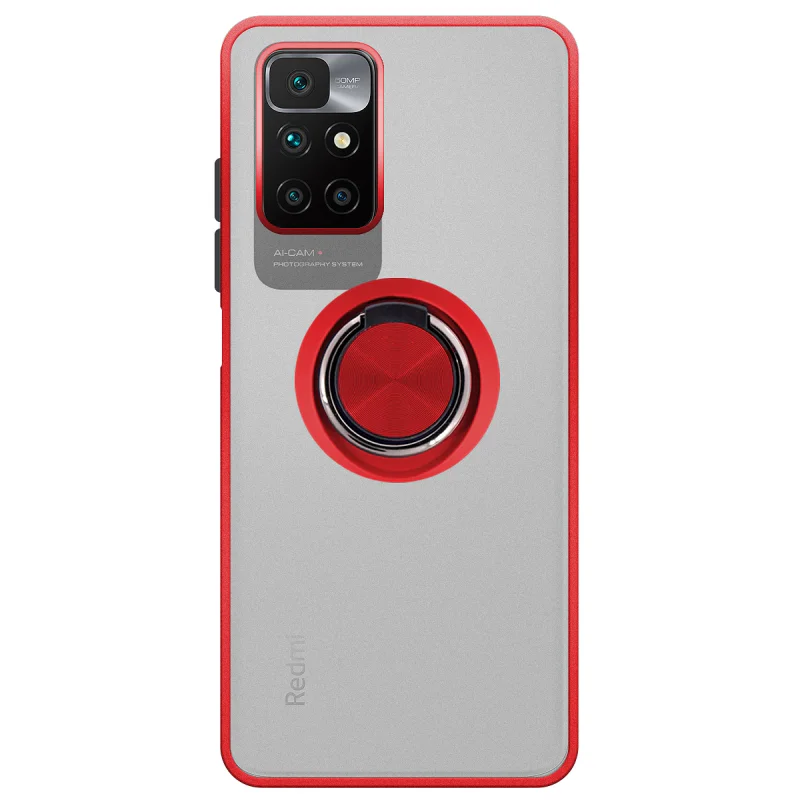 Capa Apokin para Xiaomi Redmi 10 Gel Fumado com Íman e Suporte Azul - Imagem 3