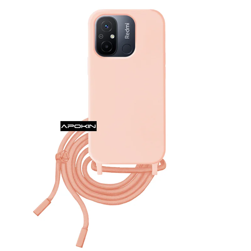 Capa Apokin para Xiaomi Redmi 12C Macia com Cordão Lilás - Imagem 5