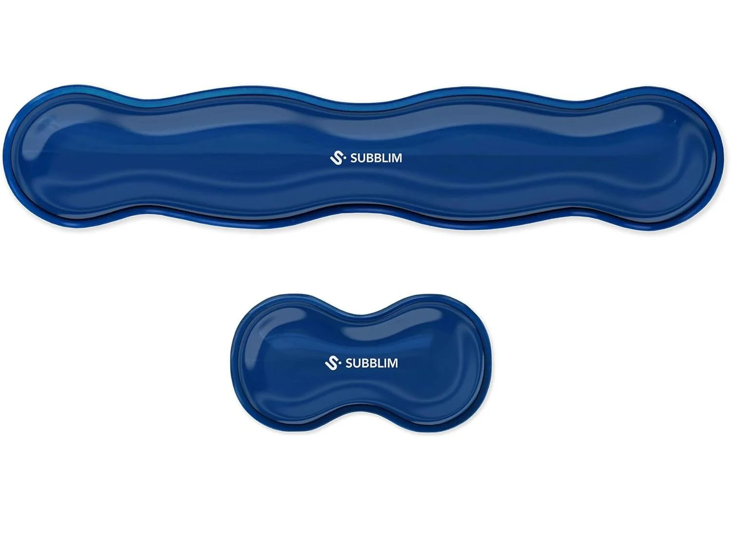 Apoio de Pulso Subblim Ergo Crystal Flex Pack de 2 Azul Escuro