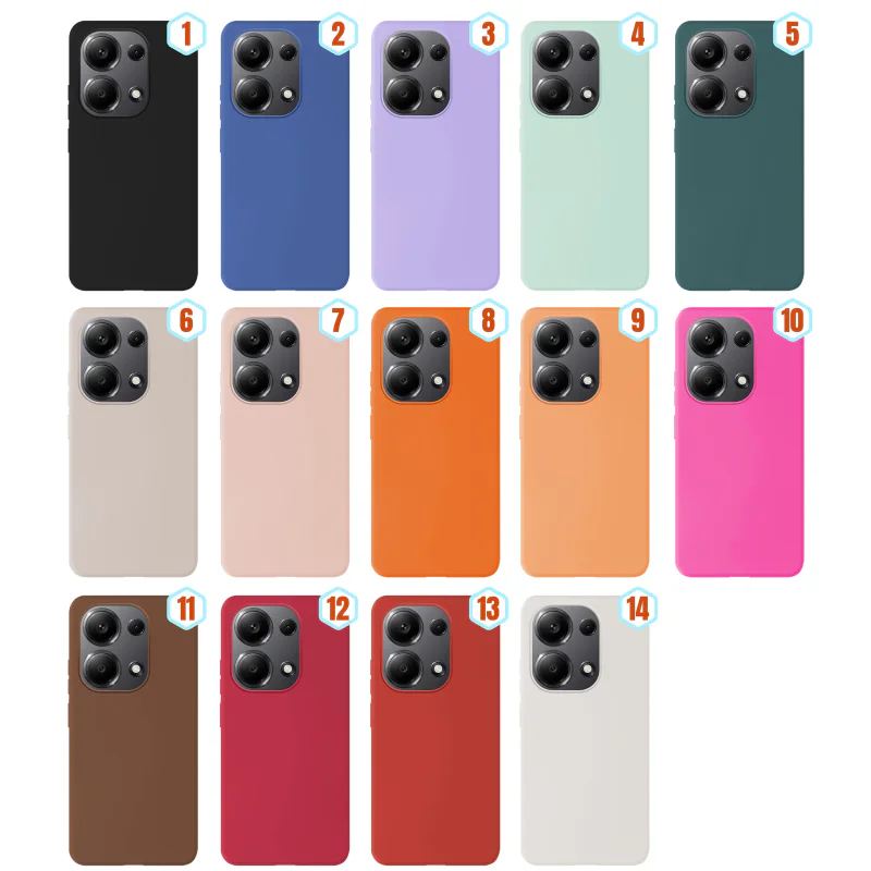 Capa Apokin para Xiaomi Redmi Note 13 Pro 4G Silicone Líquido Efeito Pele Cor 14