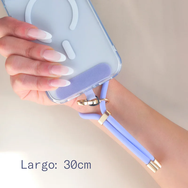 Pulseira de Silicone Apokin com Adaptador para Telemóvel Roxo - Imagem 4