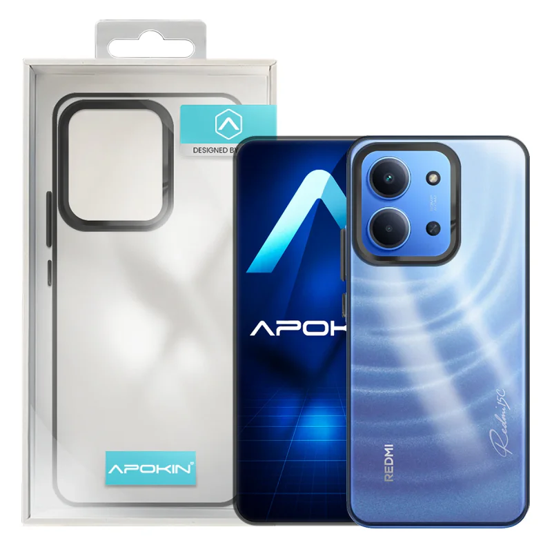 Capa Acrílica Apokin Transparente para Xiaomi Redmi 15C Rosa - Imagem 2